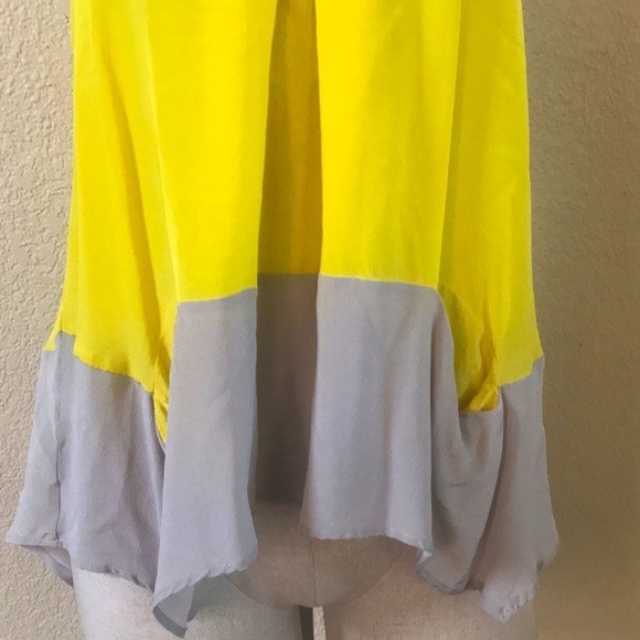 100% Silk Colorblock Blouse - Picture 4 of 9